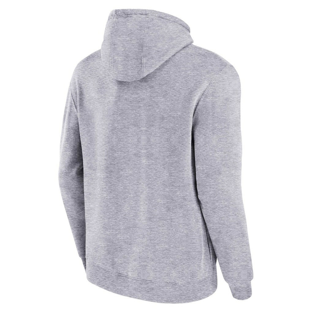 Philadelphia Eagles Pocket Passer Pullover Hoodie Heather Gray | Mitchell & Ness