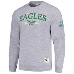 Philadelphia Eagles Rings 2.0 Pullover Sweatshirt Gray | Mitchell & Ness