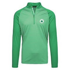 Boston Celtics Levelwear Charter Insignia Core Quarter-Zip Pullover Top Kelly Green - NBA