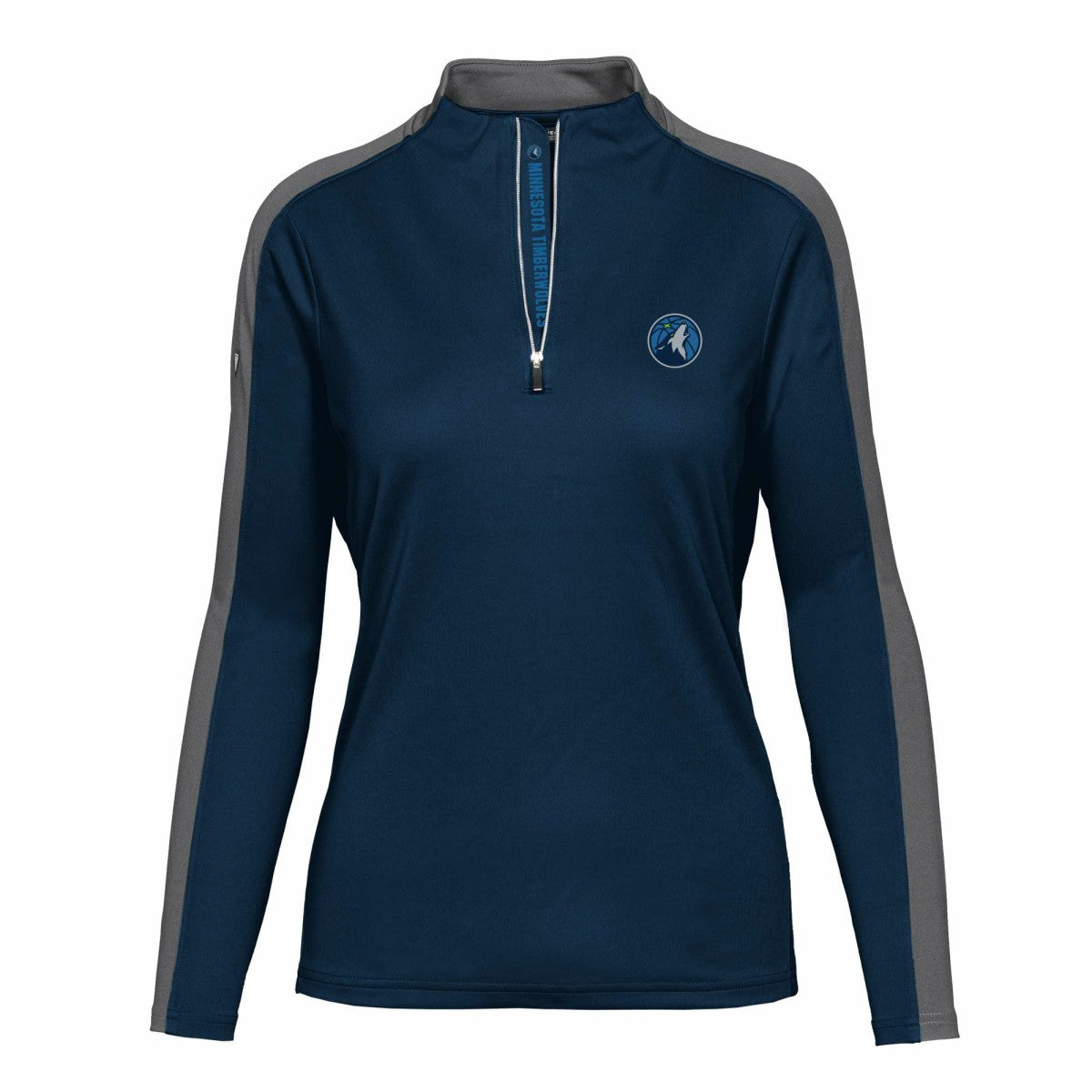 Minnesota Timberwolves Levelwear Women's Remi Insignia Core Quarter-Zip Pullover Top Navy - NBA