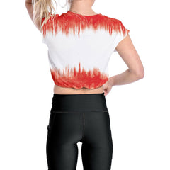 Kansas City Chiefs Certo Women's Cropped Framework T-Shirt White | NFL