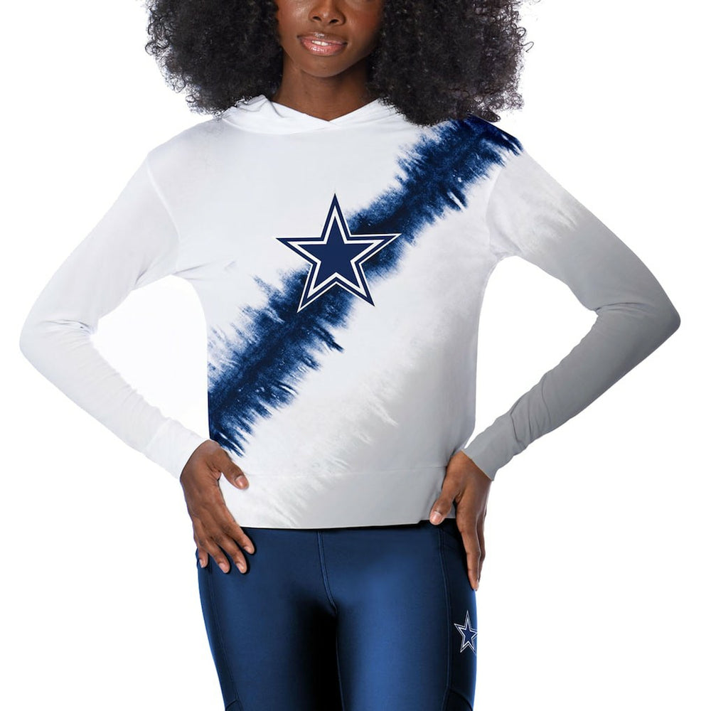 Dallas Cowboys Certo Women's Rundown Lightweight Pullover Hoodie White | NFL