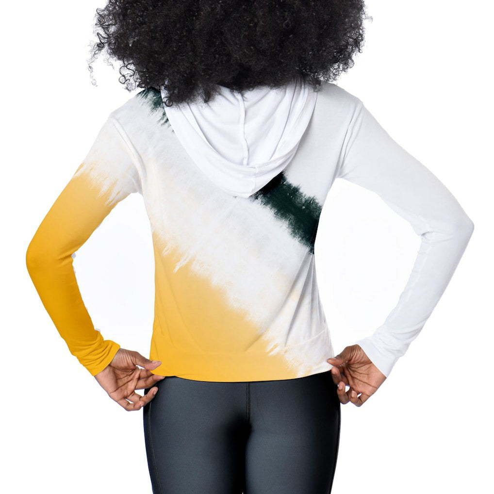 Green Bay Packers Certo Women's Rundown Lightweight Pullover Hoodie White | NFL
