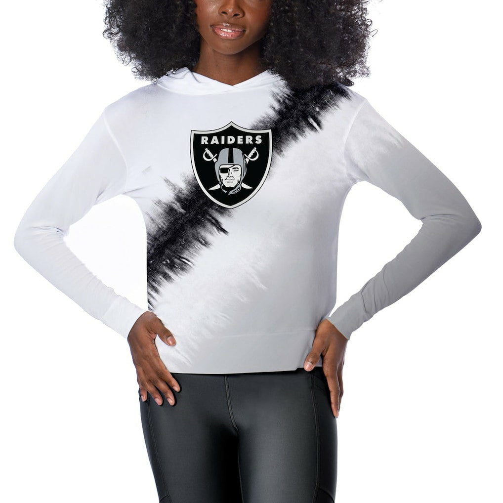 Las Vegas Raiders Certo Women's Rundown Lightweight Pullover Hoodie White | NFL