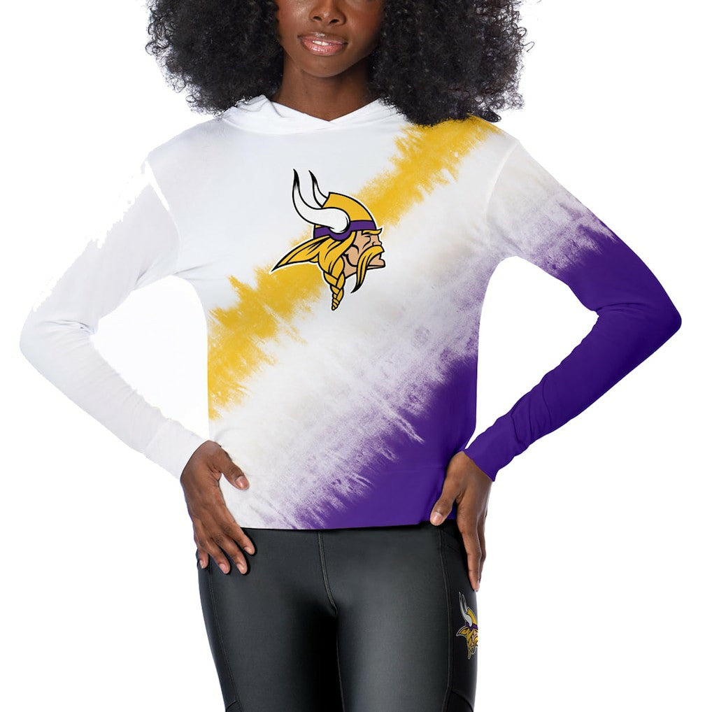 Minnesota Vikings Certo Women's Rundown Lightweight Pullover Hoodie White | NFL