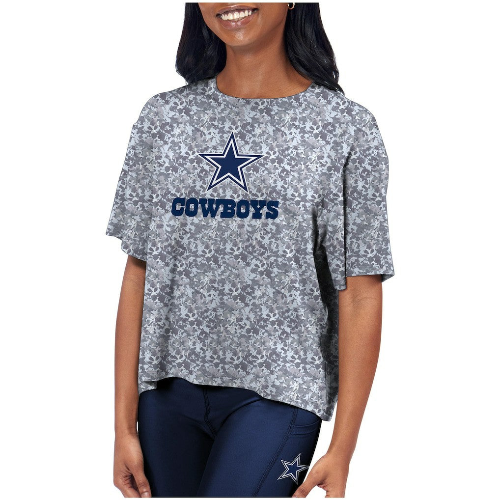 Dallas Cowboys Certo Women's Turnout T-Shirt Charcoal | NFL