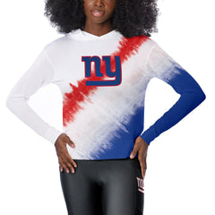 New York Giants Certo Women's Rundown Lightweight Pullover Hoodie White | NFL