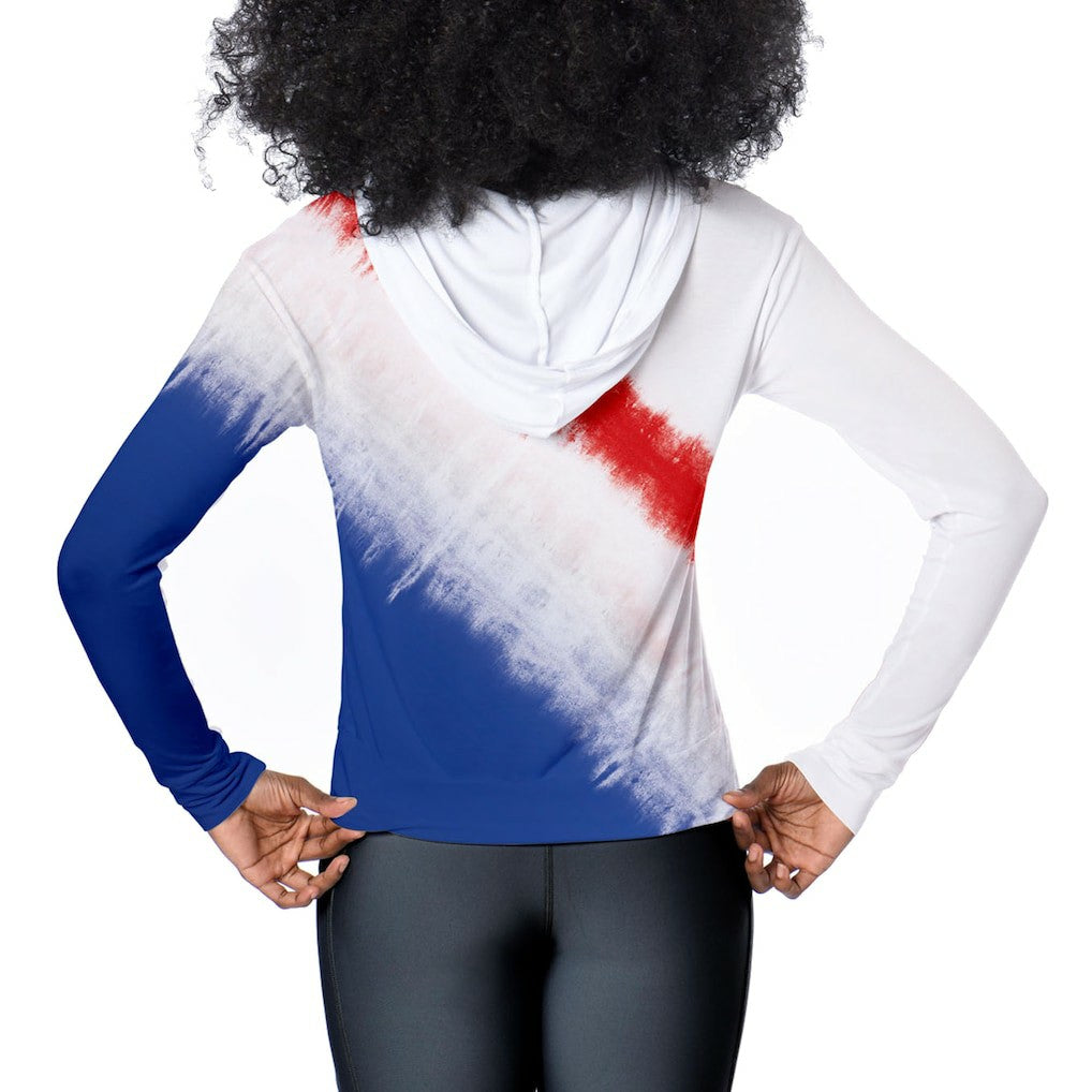 New York Giants Certo Women's Rundown Lightweight Pullover Hoodie White | NFL