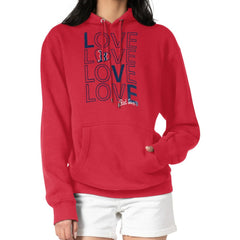 Boston Red Sox G-III 4Her by Carl Banks Women's Love Graphic Fleece Hoodie - MLB