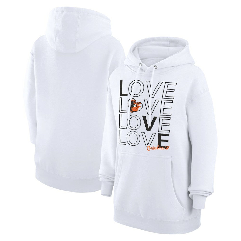 Baltimore Orioles G-III 4Her by Carl Banks Women's Love Graphic Fleece Hoodie - MLB