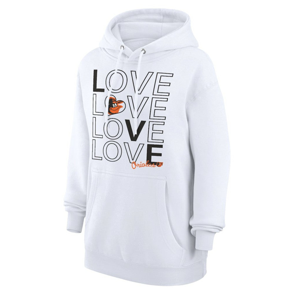 Baltimore Orioles G-III 4Her by Carl Banks Women's Love Graphic Fleece Hoodie - MLB