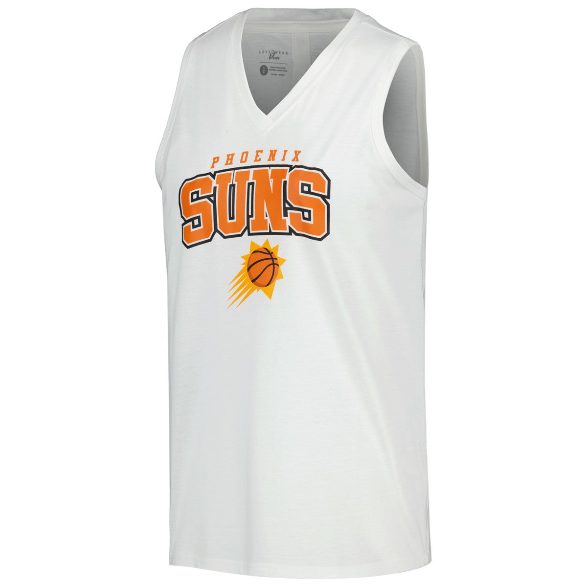 Phoenix Suns Levelwear Women's Paisley Peekaboo Tank Top White - NBA