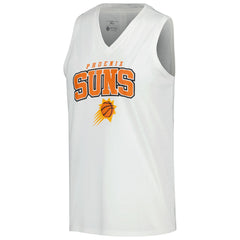 Phoenix Suns Levelwear Women's Paisley Peekaboo Tank Top White - NBA