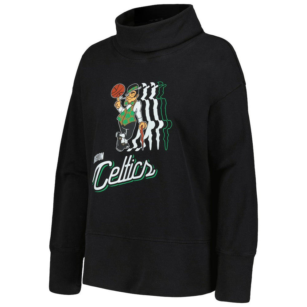 Boston Celtics Levelwear Women's Sunset Pullover Sweatshirt Black - NBA