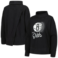 Brooklyn Nets Levelwear Women's Sunset Pullover Sweatshirt Black - NBA