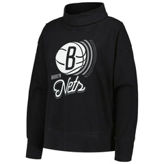Brooklyn Nets Levelwear Women's Sunset Pullover Sweatshirt Black - NBA