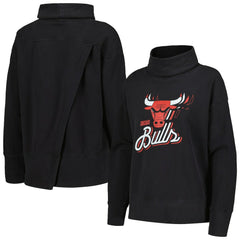 Chicago Bulls Levelwear Women's Sunset Pullover Sweatshirt Black - NBA