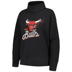 Chicago Bulls Levelwear Women's Sunset Pullover Sweatshirt Black - NBA