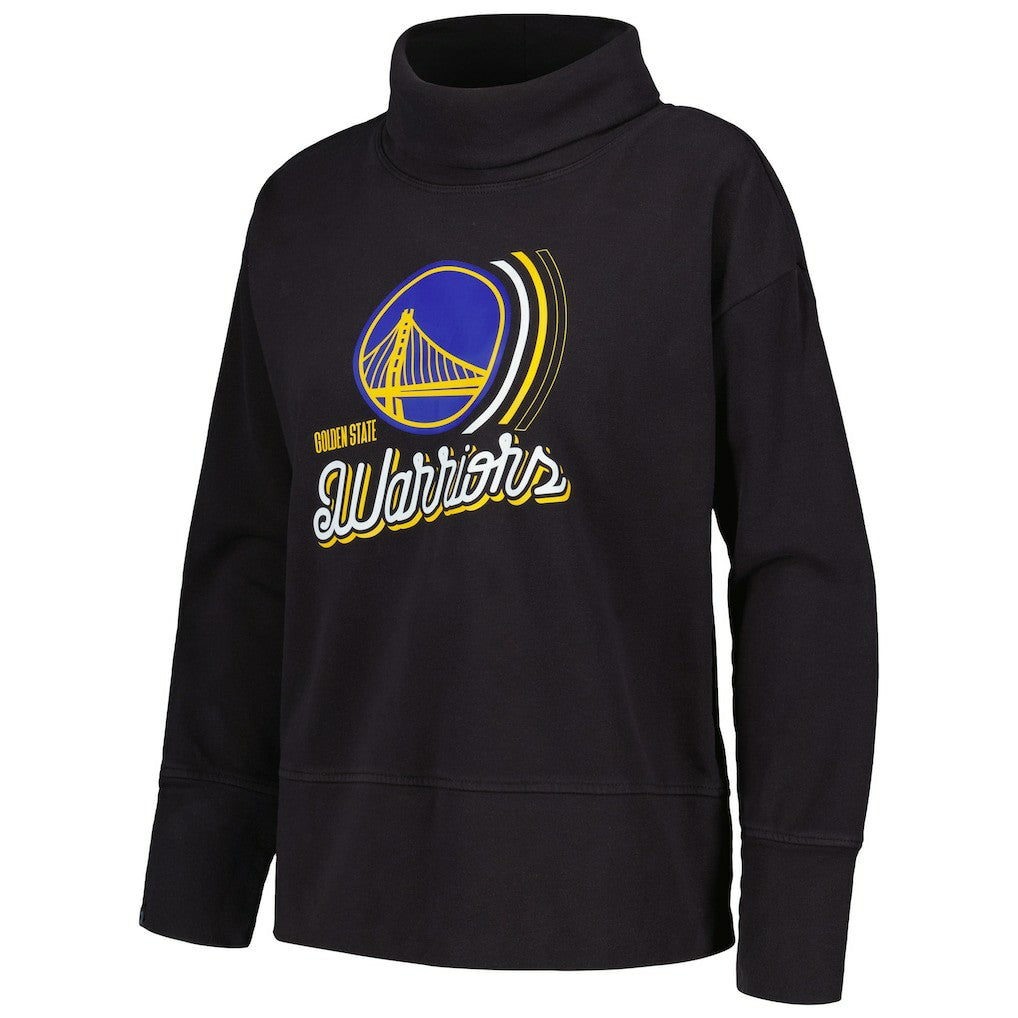 Golden State Warriors Levelwear Women's Sunset Pullover Sweatshirt Black - NBA