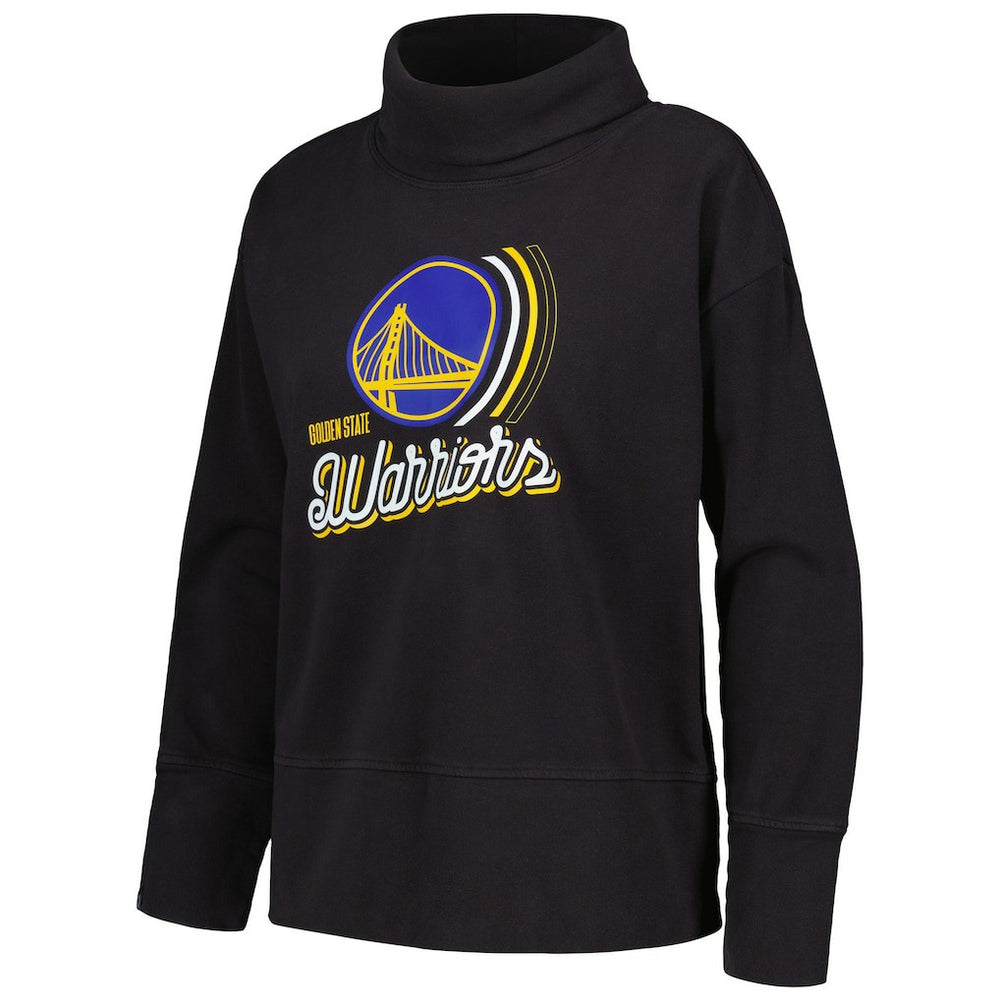 Golden State Warriors Levelwear Women's Sunset Pullover Sweatshirt Black - NBA