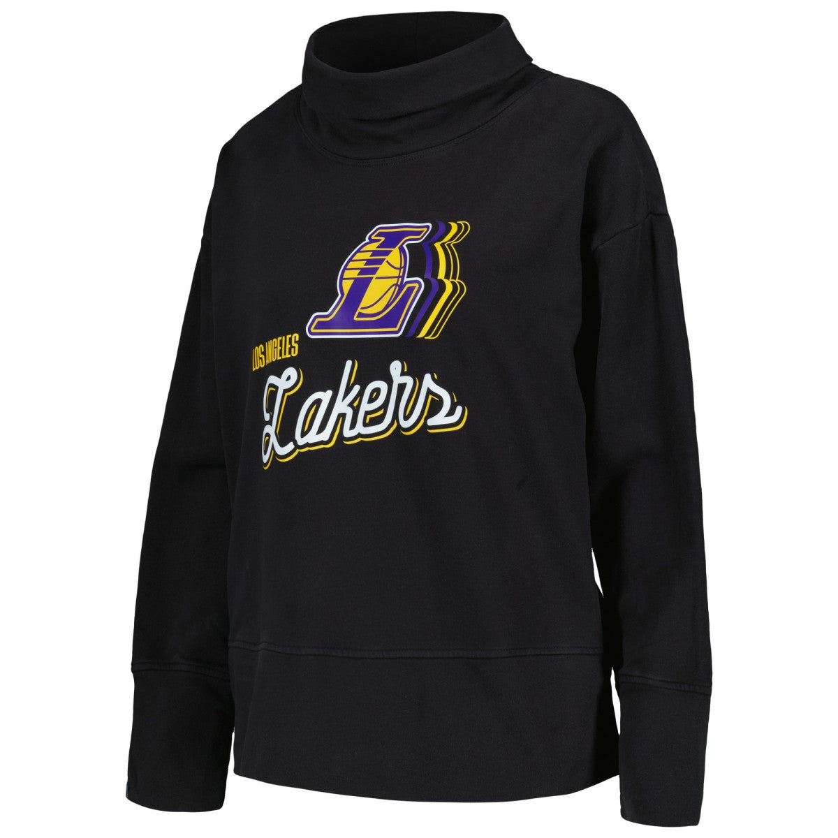 Los Angeles Lakers Levelwear Women's Sunset Pullover Sweatshirt Black - NBA