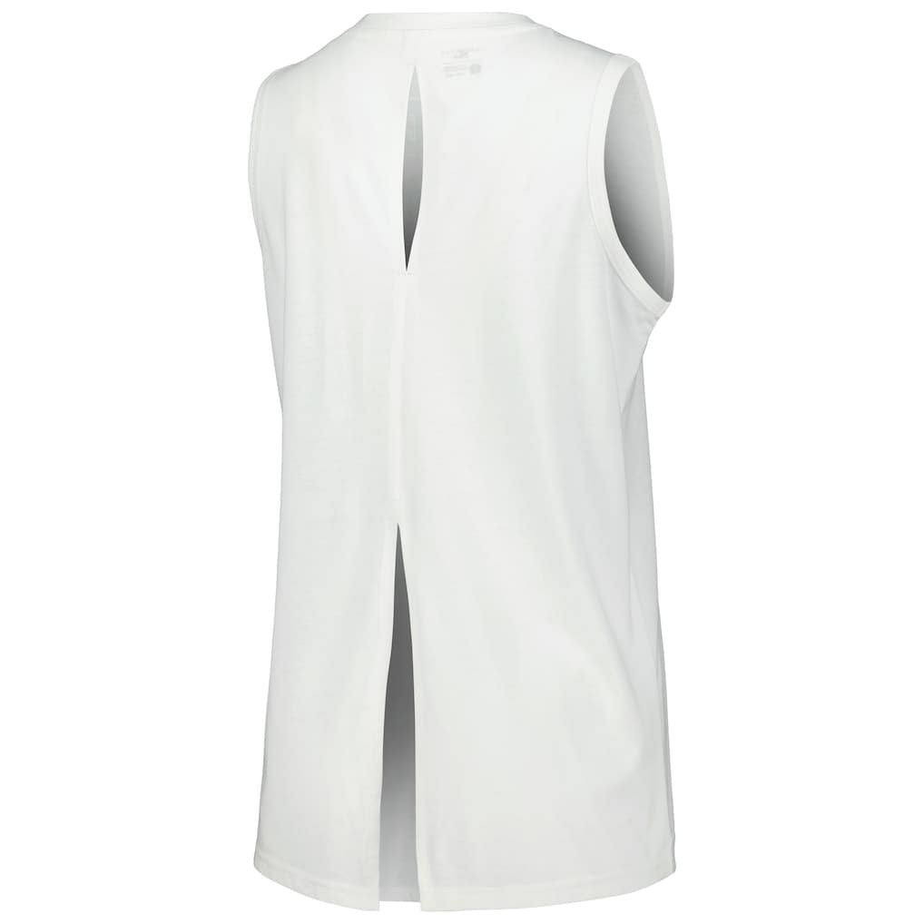 Brooklyn Nets Levelwear Women's Paisley Peekaboo Tank Top White - NBA