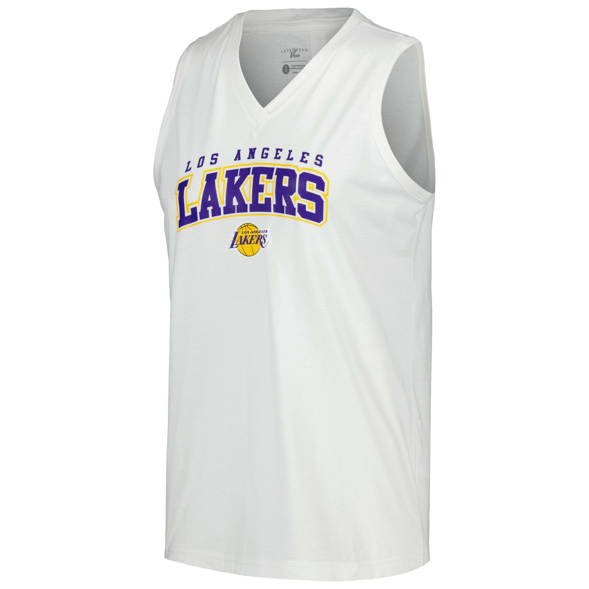 Los Angeles Lakers Levelwear Women's Paisley Peekaboo Tank Top White - NBA