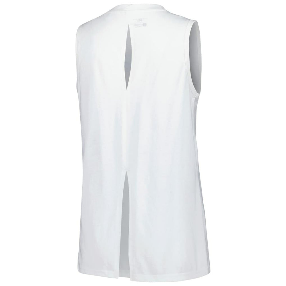 Dallas Mavericks Levelwear Women's Paisley Peekaboo Tank Top White - NBA