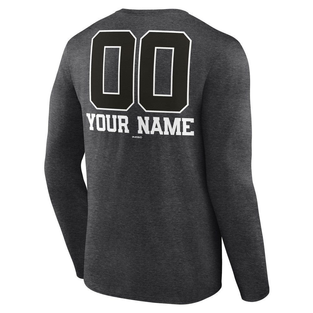 Minnesota Twins Personalized Monochrome Name & Number Long Sleeve T-Shirt - MLB