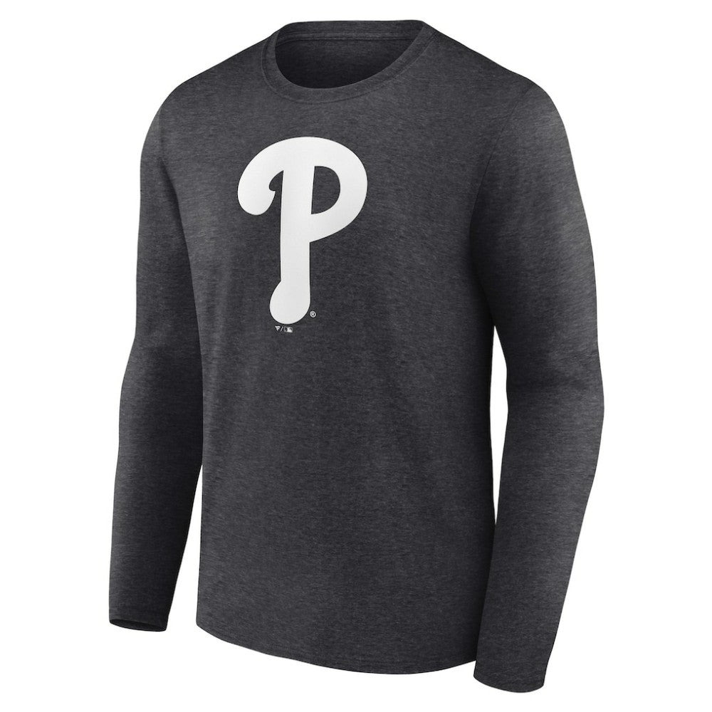 Philadelphia Phillies Personalized Monochrome Name & Number Long Sleeve T-Shirt - MLB