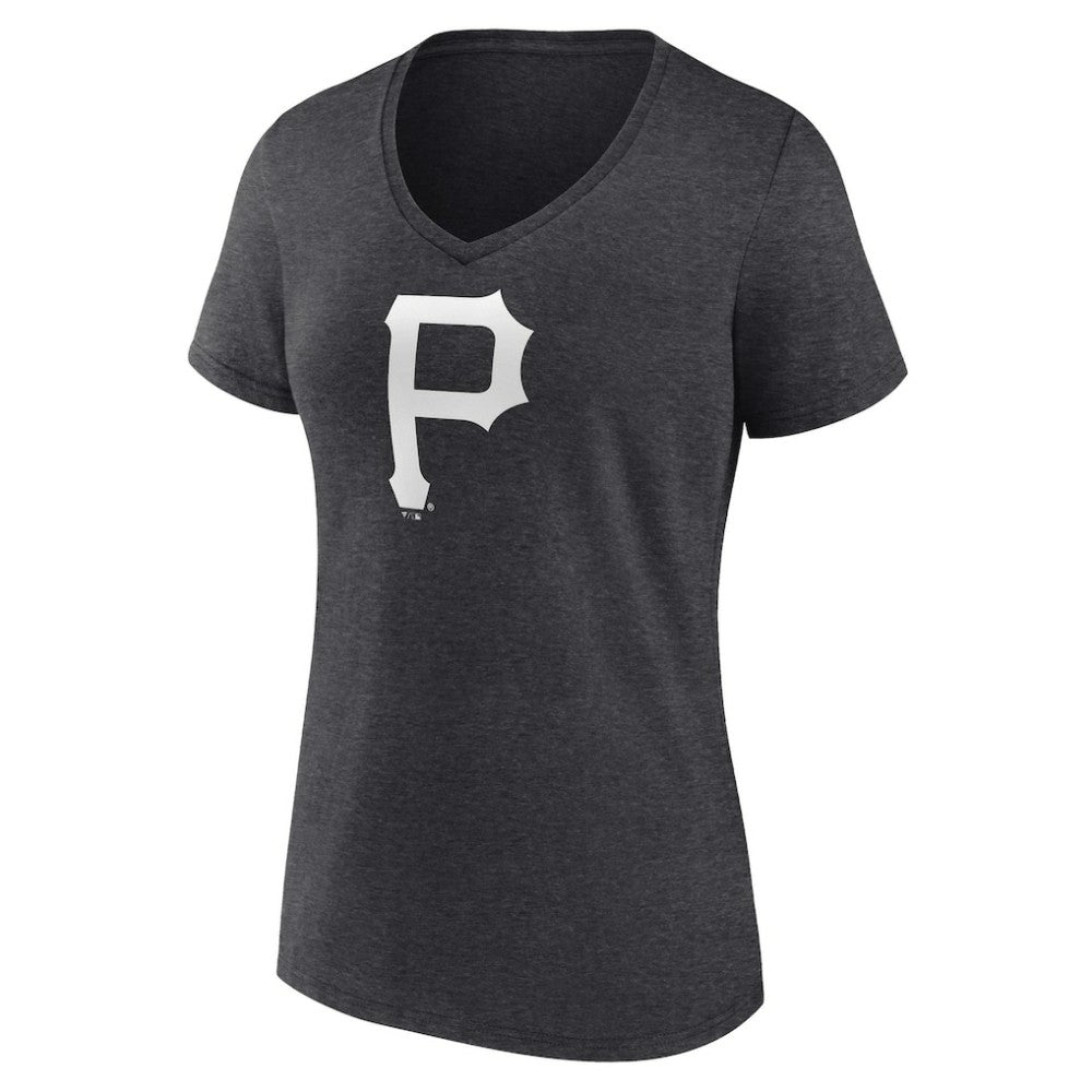 Pittsburgh Pirates Women's Personalized Monochrome Name & Number V-Neck T-Shirt - MLB