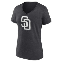 San Diego Padres Women's Personalized Monochrome Name & Number V-Neck T-Shirt - MLB
