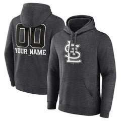St. Louis Cardinals Personalized Monochrome Name & Number Pullover Hoodie - MLB