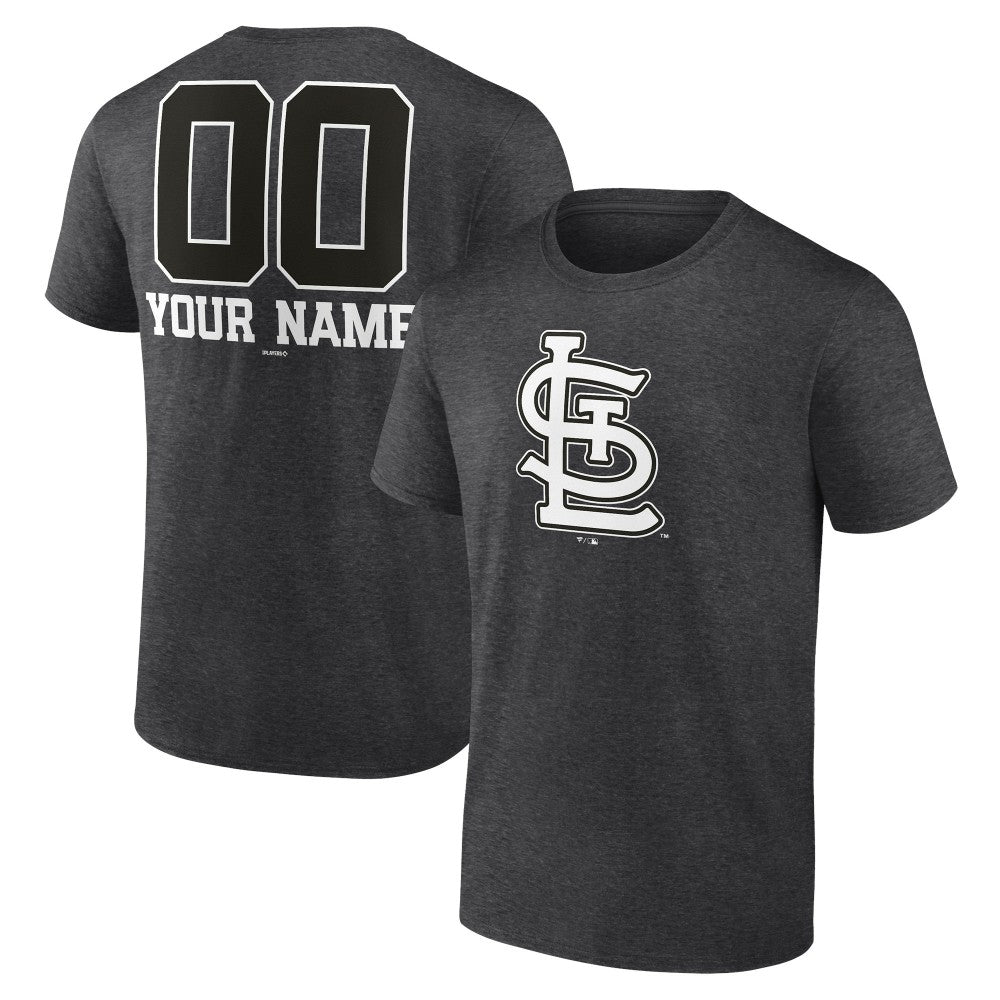 St. Louis Cardinals Personalized Monochrome Name & Number T-Shirt - MLB