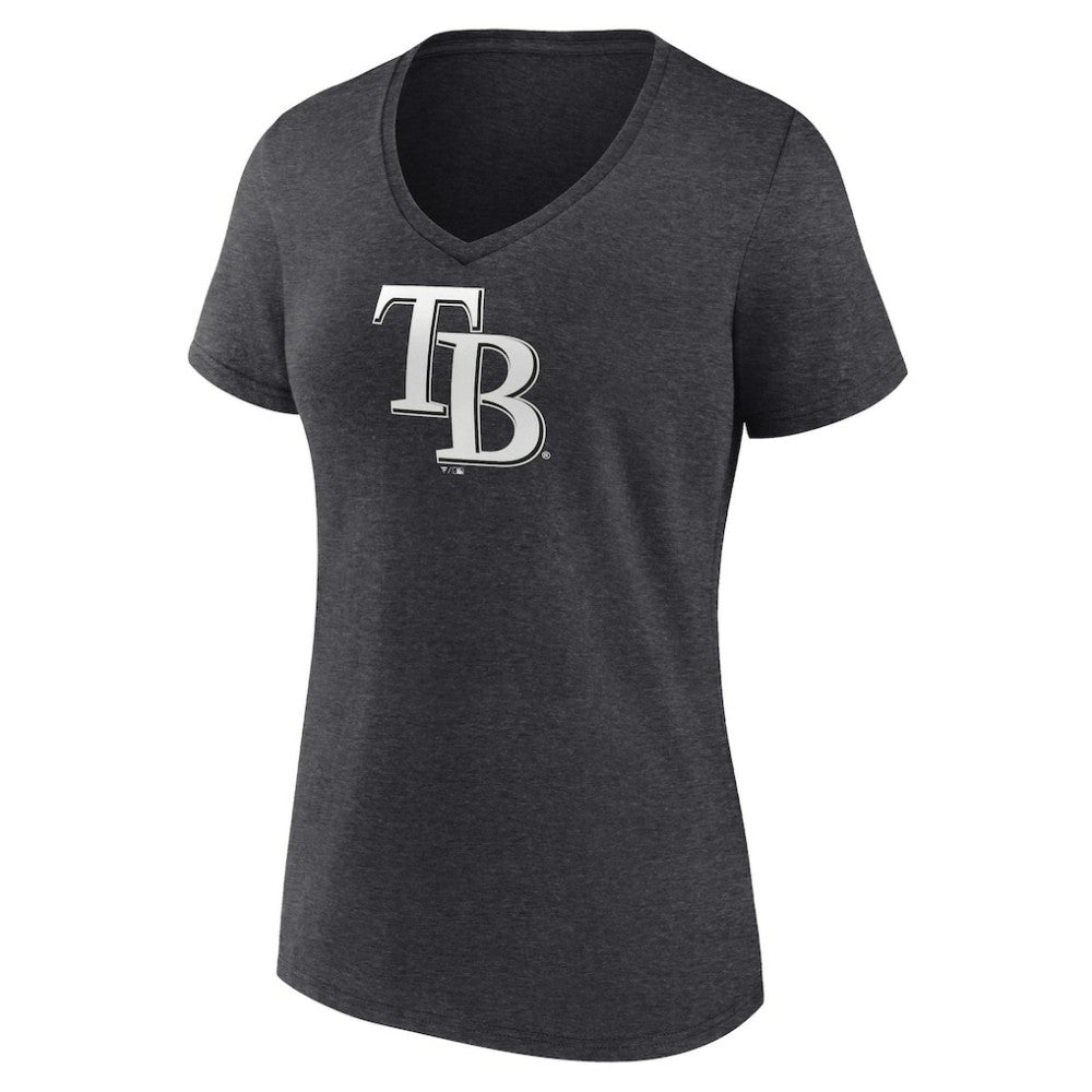 Tampa Bay Rays Women's Personalized Monochrome Name & Number V-Neck T-Shirt - MLB
