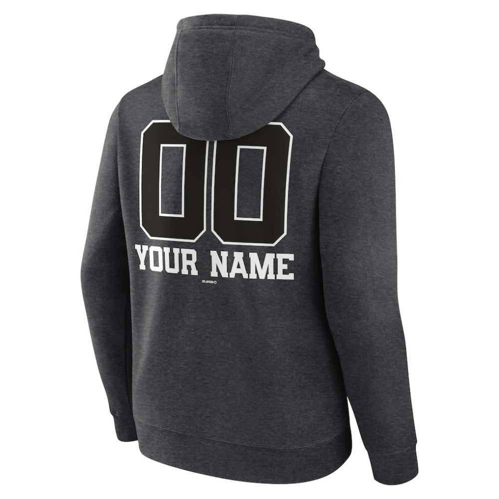 Texas Rangers Personalized Monochrome Name & Number Pullover Hoodie - MLB