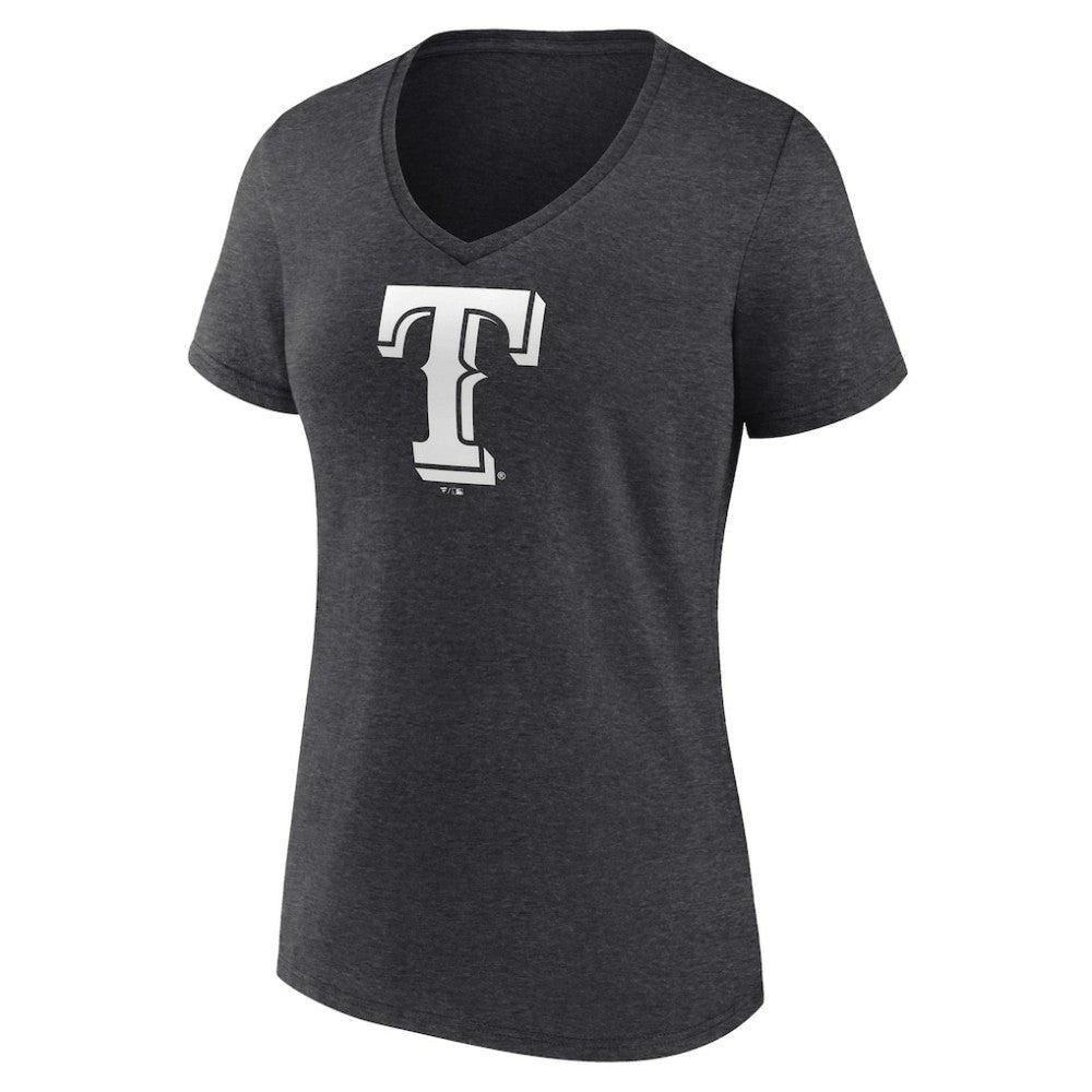 Texas Rangers Women's Personalized Monochrome Name & Number V-Neck T-Shirt - MLB