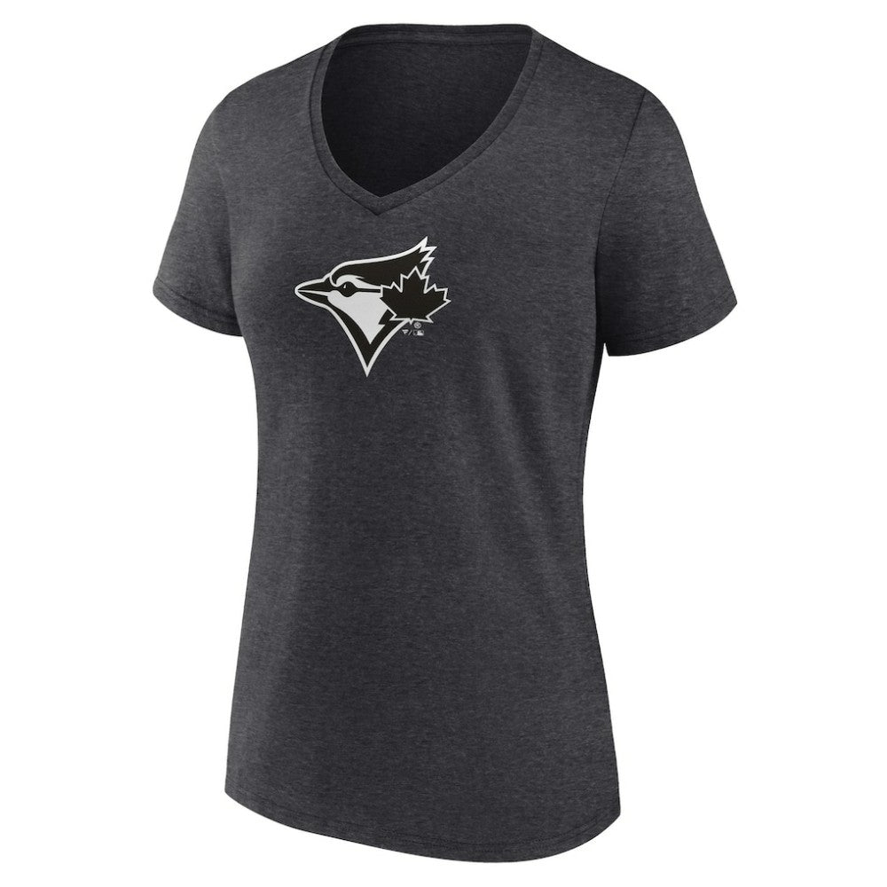 Toronto Blue Jays Women's Personalized Monochrome Name & Number V-Neck T-Shirt - MLB