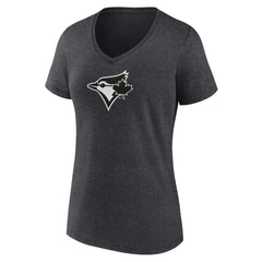 Toronto Blue Jays Women's Personalized Monochrome Name & Number V-Neck T-Shirt - MLB