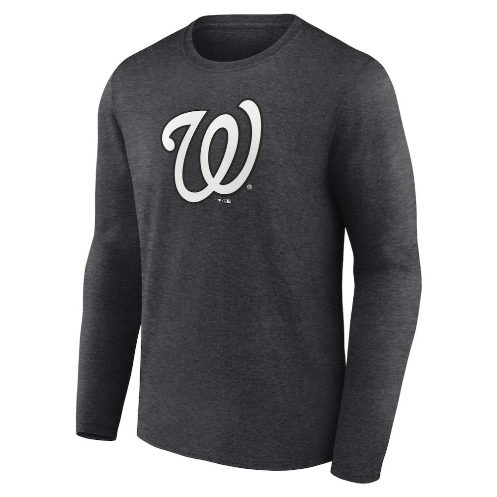 Washington Nationals Personalized Monochrome Name & Number Long Sleeve T-Shirt - MLB