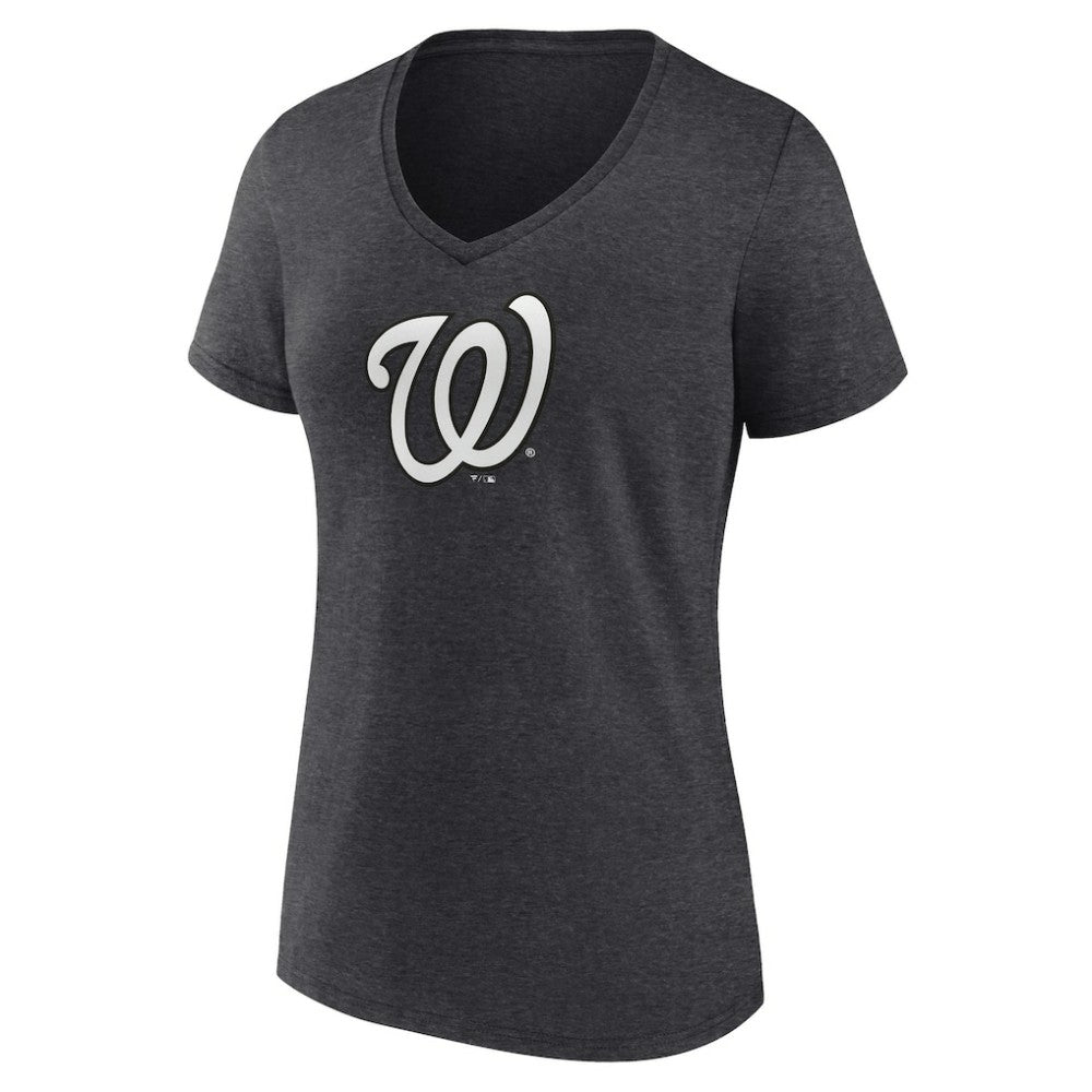 Washington Nationals Women's Personalized Monochrome Name & Number V-Neck T-Shirt - MLB