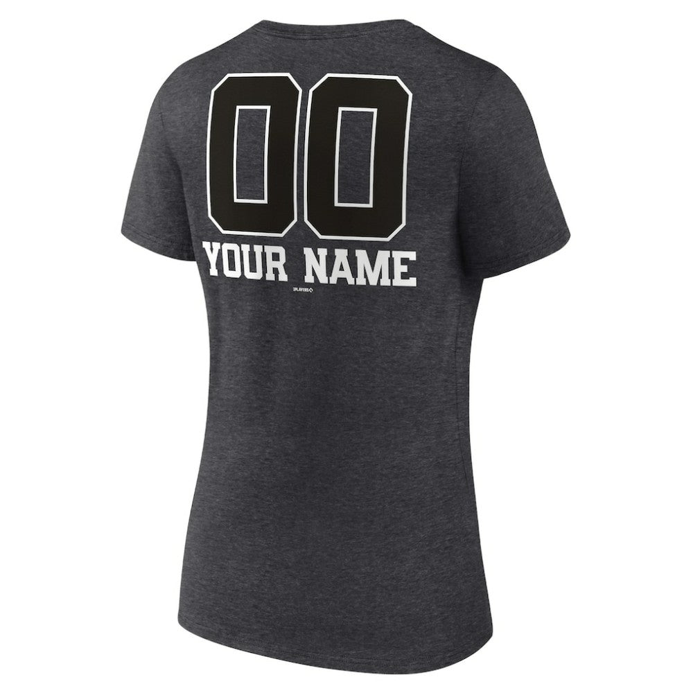 Washington Nationals Women's Personalized Monochrome Name & Number V-Neck T-Shirt - MLB