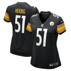 Nick Herbig Pittsburgh Steelers Women's Game Jersey Black | Nike for Sale