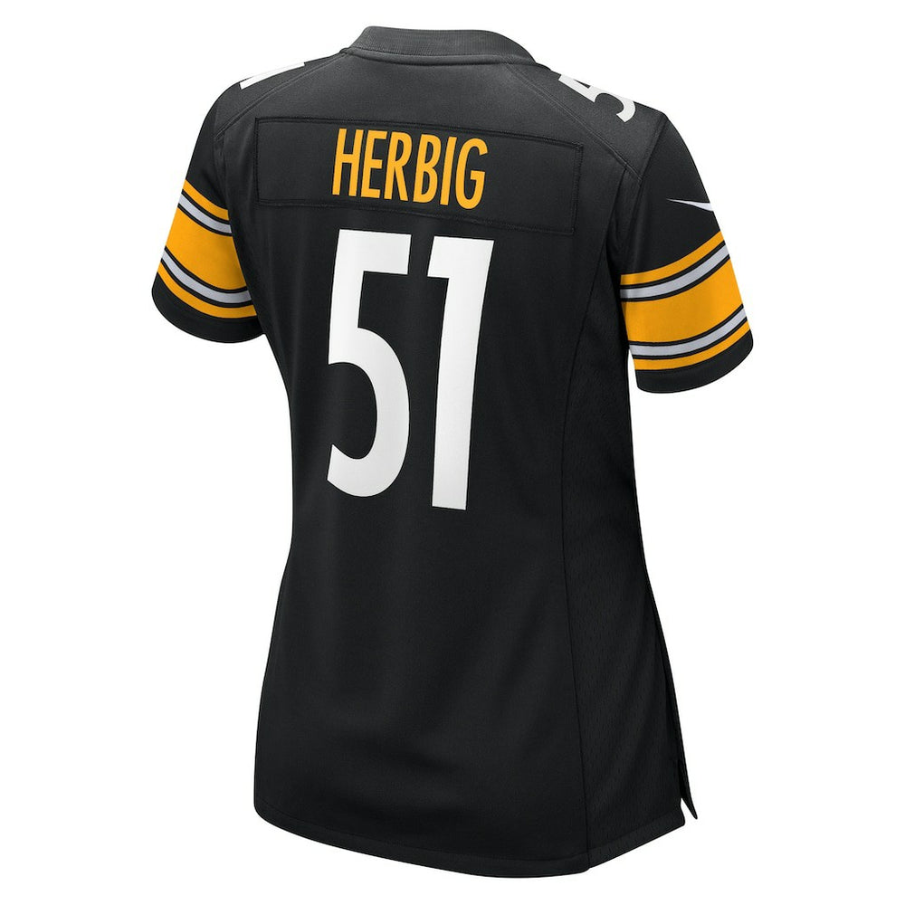 Nick Herbig Pittsburgh Steelers Women's Game Jersey Black | Nike for Sale