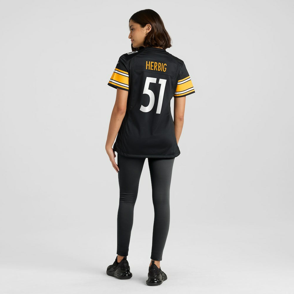 Nick Herbig Pittsburgh Steelers Women's Game Jersey Black | Nike for Sale