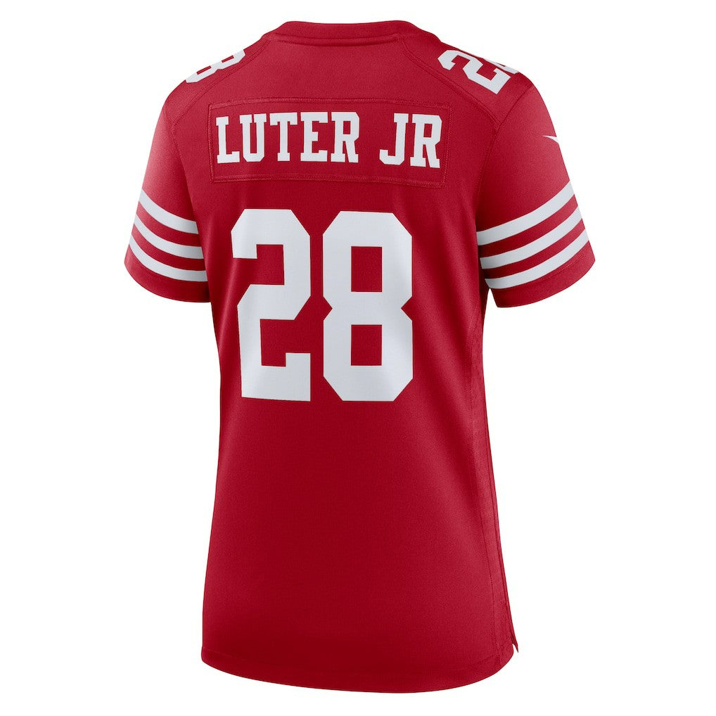 Darrell Luter Jr. San Francisco 49ers Women's Game Jersey Scarlet | Nike for Sale