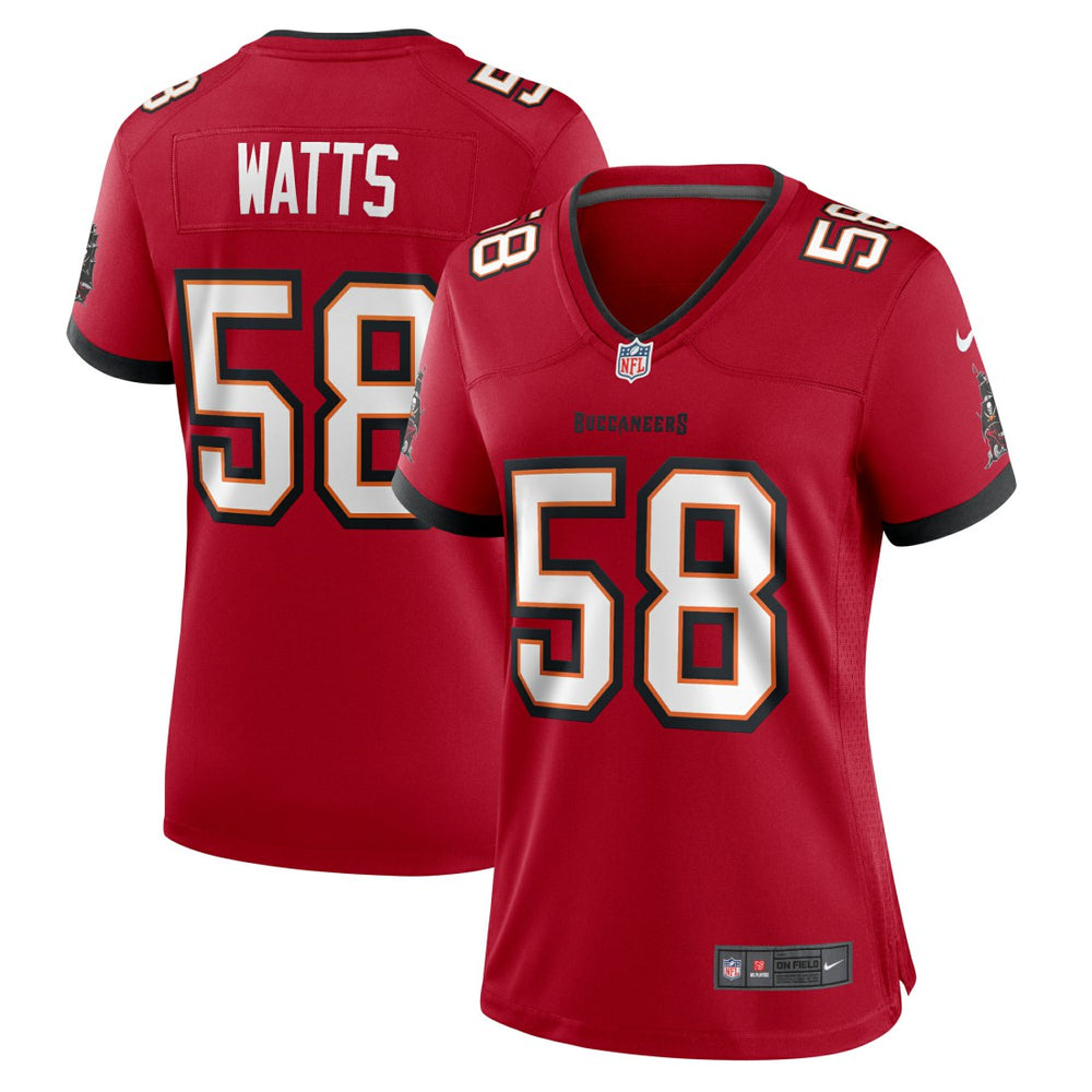 Markees Watts Tampa Bay Buccaneers Women's Game Jersey Red | Nike for Sale