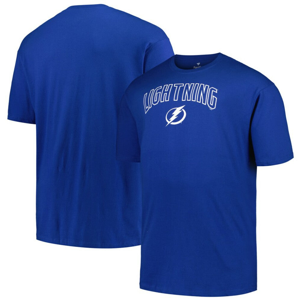 Tampa Bay Lightning Profile Big & Tall Arch Over Logo T-Shirt - Blue - NHL