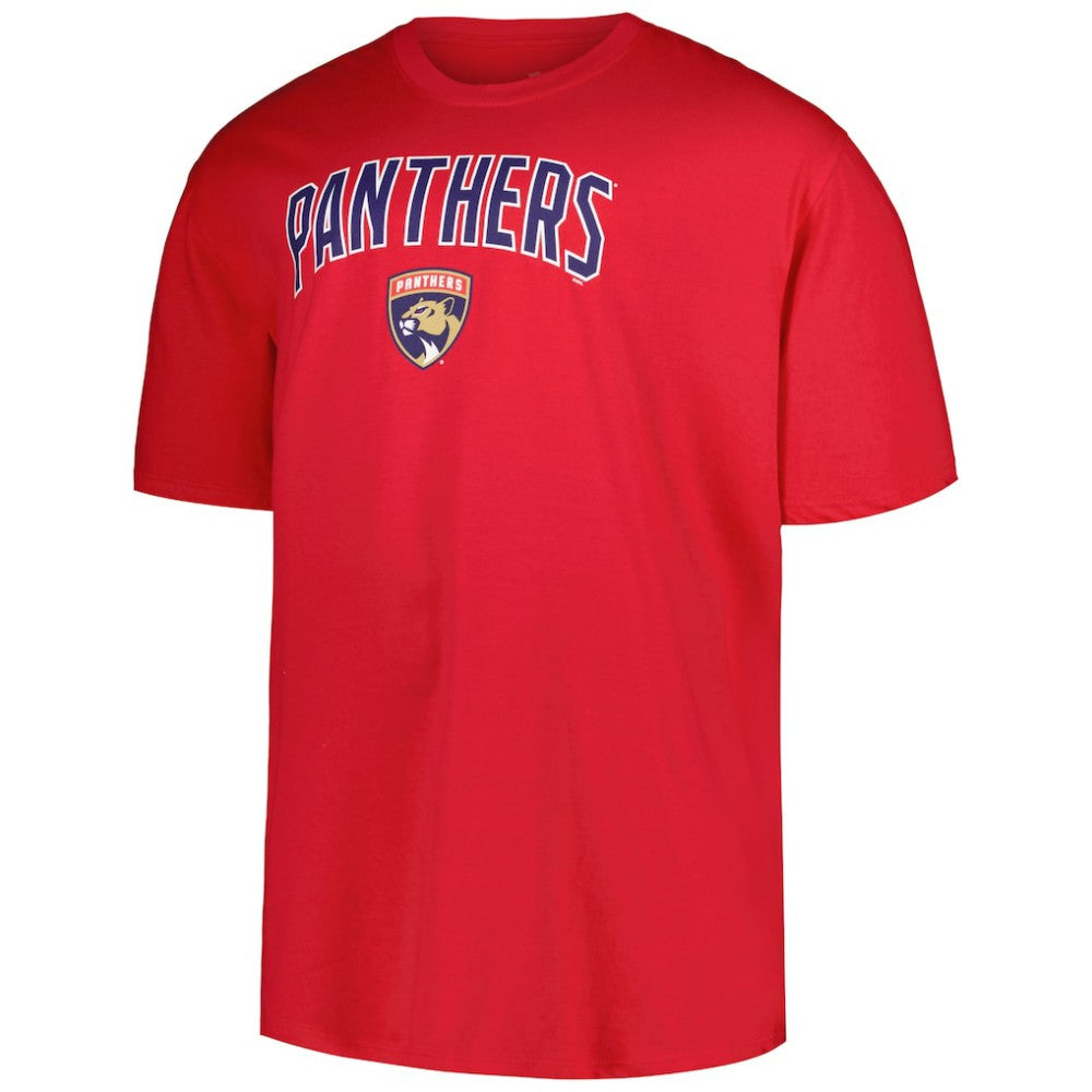 Florida Panthers Profile Big & Tall Arch Over Logo T-Shirt - Red - NHL