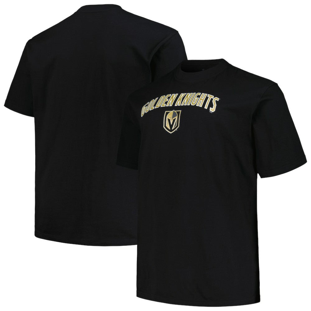 Vegas Golden Knights Profile Big & Tall Arch Over Logo T-Shirt - Black - NHL